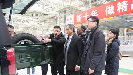 共拓南非市場！南非貿(mào)工部部長一行到訪北汽